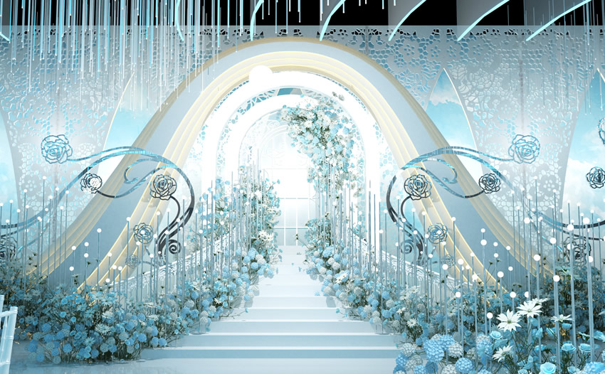 新津釡香烙馍村水晶厅效果展示